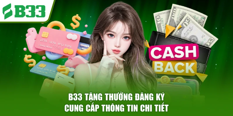 B33 tặng thưởng đăng ký cung cấp thông tin chi tiết