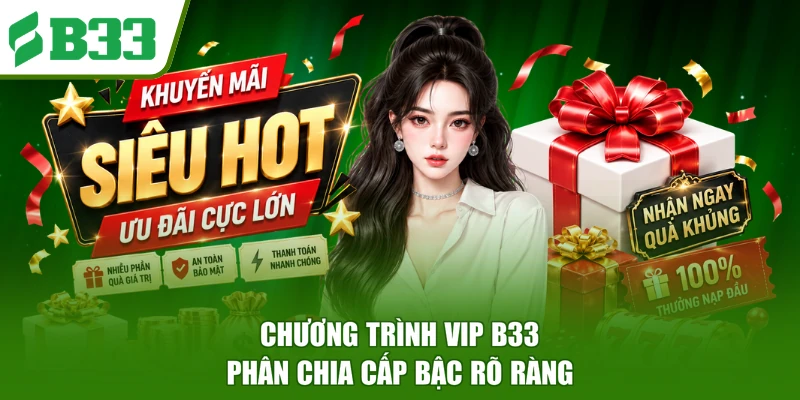 Chương trình VIP B33 phân chia cấp bậc rõ ràng