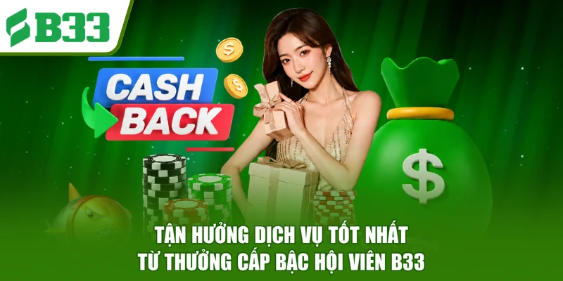Tận hưởng dịch vụ tốt nhất từ thưởng cấp bậc hội viên B33